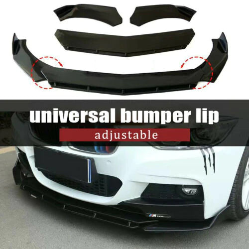 Front lip adjustable Gloss black