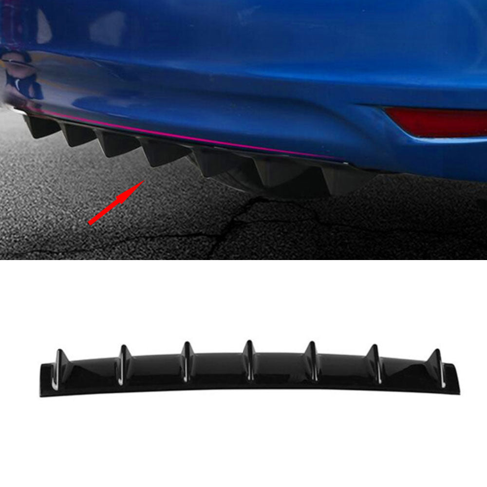 Rear diffuser universal gloss black