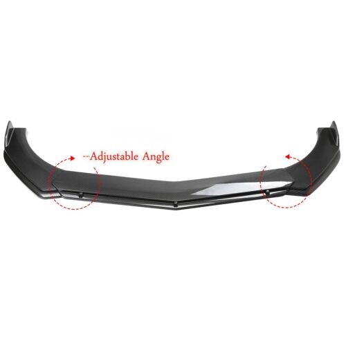 Front lip adjustable carbon fiber